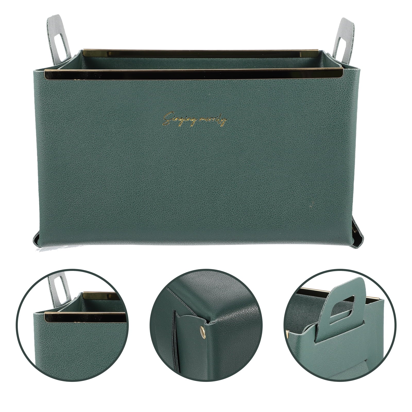 Storage Basket Cube Leather Lightweight Box Home Use Organizer – Practical Home Organization for Streamlined Everyday Routines