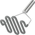 Scratch-resistant silicone potato masher kitchen tool potato masher stainless steel wrapped durable silicone potato smasher gray – Durable Stainless Steel Construction for Streamlined Everyday Routines