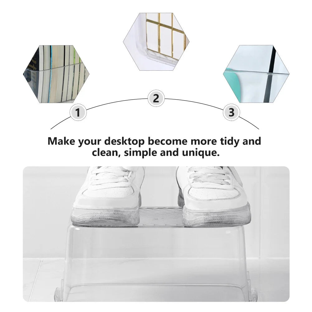 Clear Organizer Drawers Storage Bins Cosmetic Box Sundries Container – Clear-View Organization for Streamlined Everyday Routines