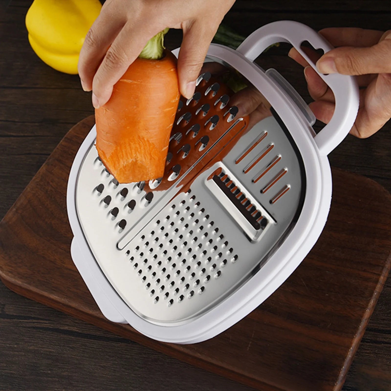Grater Well-crafted Handheld Cheese Grater - Cheese Grater With Soft Handle - Grater For Kitchen Spices Ginger - Stainless Steel Cheese Shredder - Lemon Zester To Kitchen Gadgets Clearance – Convenient Carry Handles for Streamlined Everyday Routines