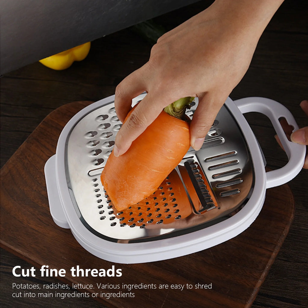 Grater Well-crafted Handheld Cheese Grater - Cheese Grater With Soft Handle - Grater For Kitchen Spices Ginger - Stainless Steel Cheese Shredder - Lemon Zester To Kitchen Gadgets Clearance – Convenient Carry Handles for Streamlined Everyday Routines