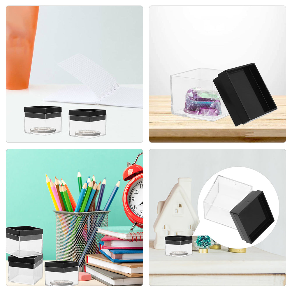 12 Pcs Specimen Boxes Capsules Small Item Storage Box Baby 4.2X4.2X3.3CM – Convenient Multi-Piece Set for Streamlined Everyday Routines