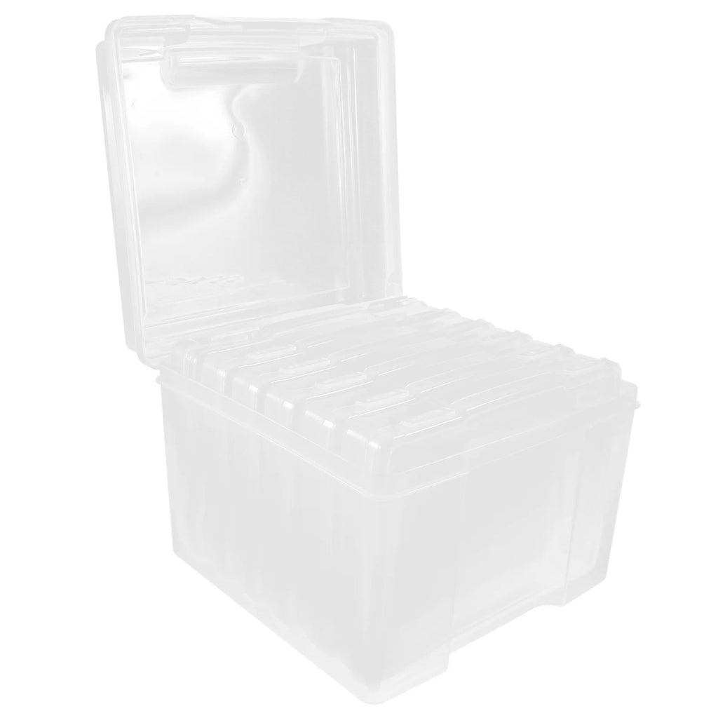 6Pcs Cards Storage Boxes Postcards Photos Organizing Cases Clear Plastic Storage Cases – Clear-View Organization for Streamlined Everyday Routines
