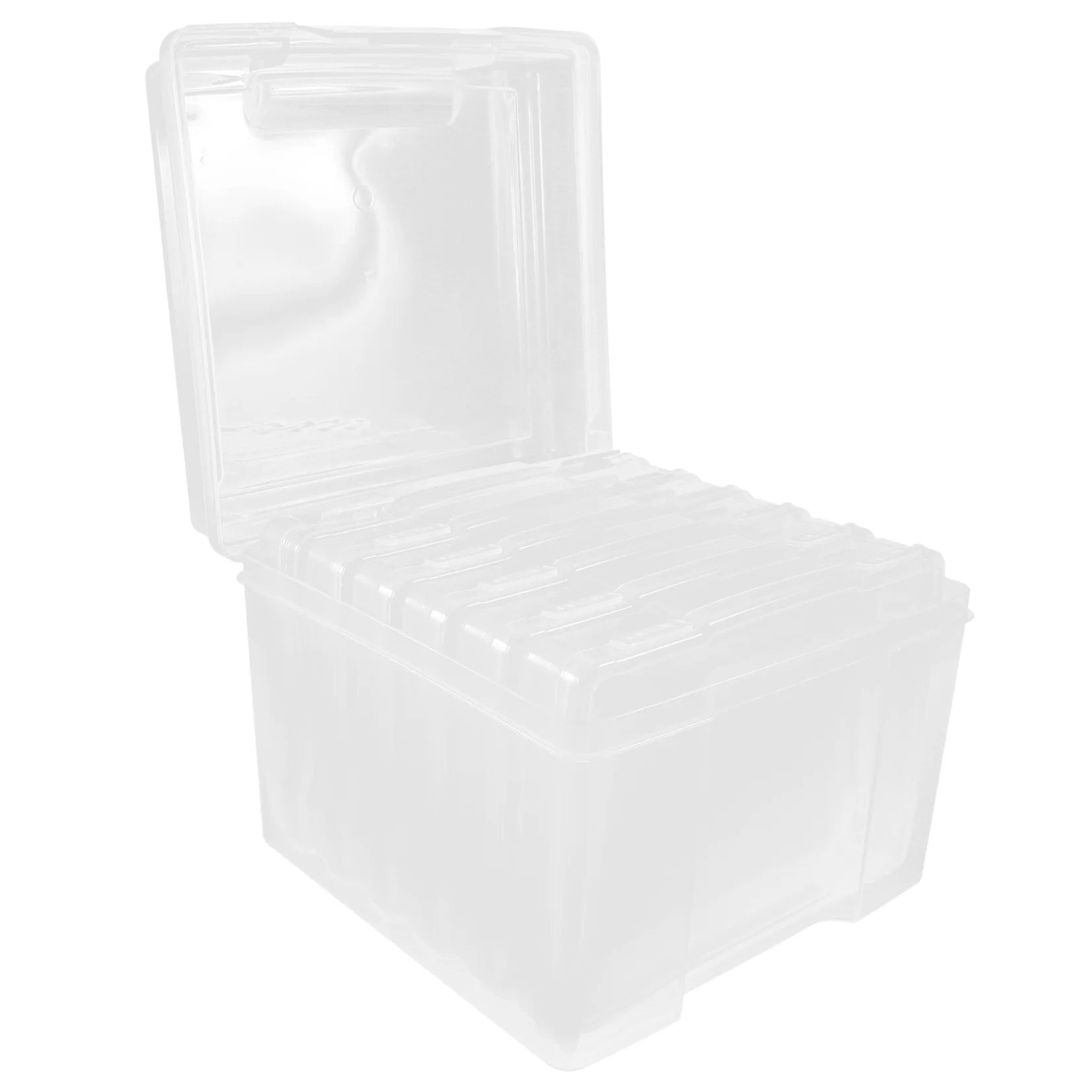 6Pcs Cards Storage Boxes Postcards Photos Organizing Cases Clear Plastic Storage Cases – Clear-View Organization for Streamlined Everyday Routines