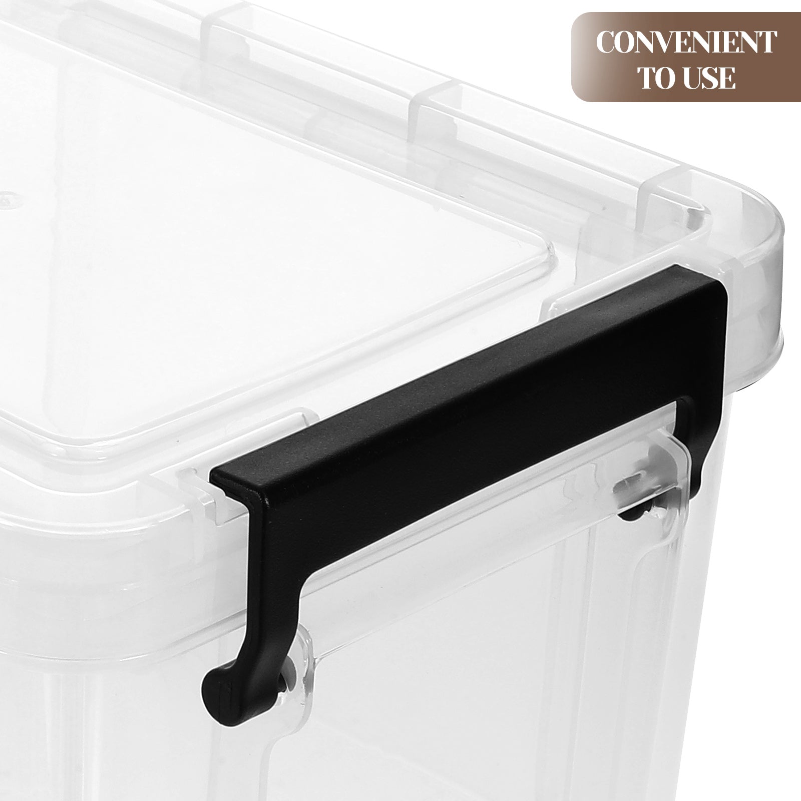 Transparent Dust-proof and Moisture-proof Household Storage Box with Lid Makeup – Secure Lid Design for Streamlined Everyday Routines