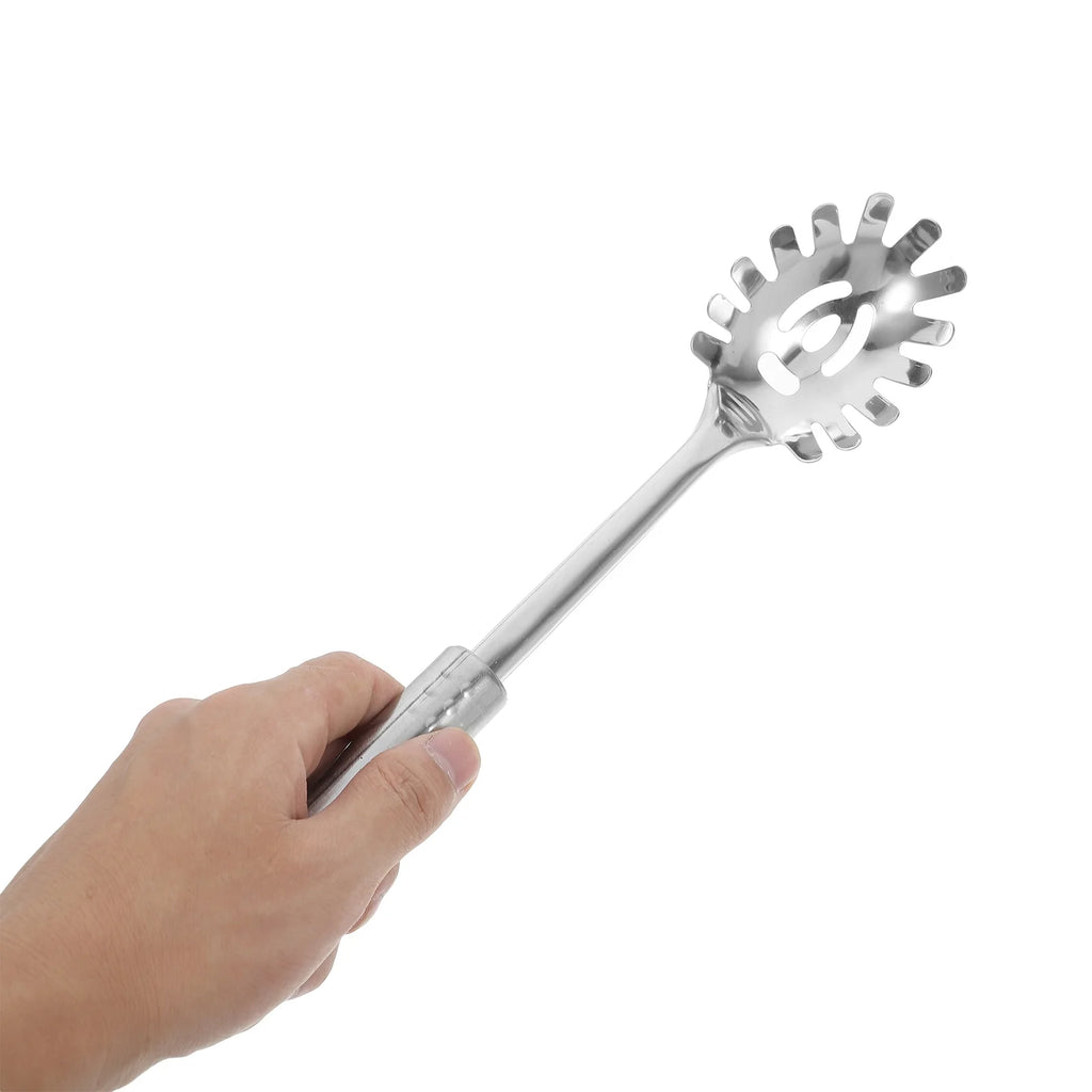 Stainless Steel Pasta Server 1 Set Spaghetti Spoon Noodle Claw Pasta Fork Metal Pasta Spoon Heat Resistant for Cooking – Durable Stainless Steel Construction for Streamlined Everyday Routines