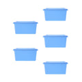 5pcs Desktop Simple Storage Box Multi-functional Organizing Box Desktop Small Object Organizer – Practical Home Organization for Streamlined Everyday Routines