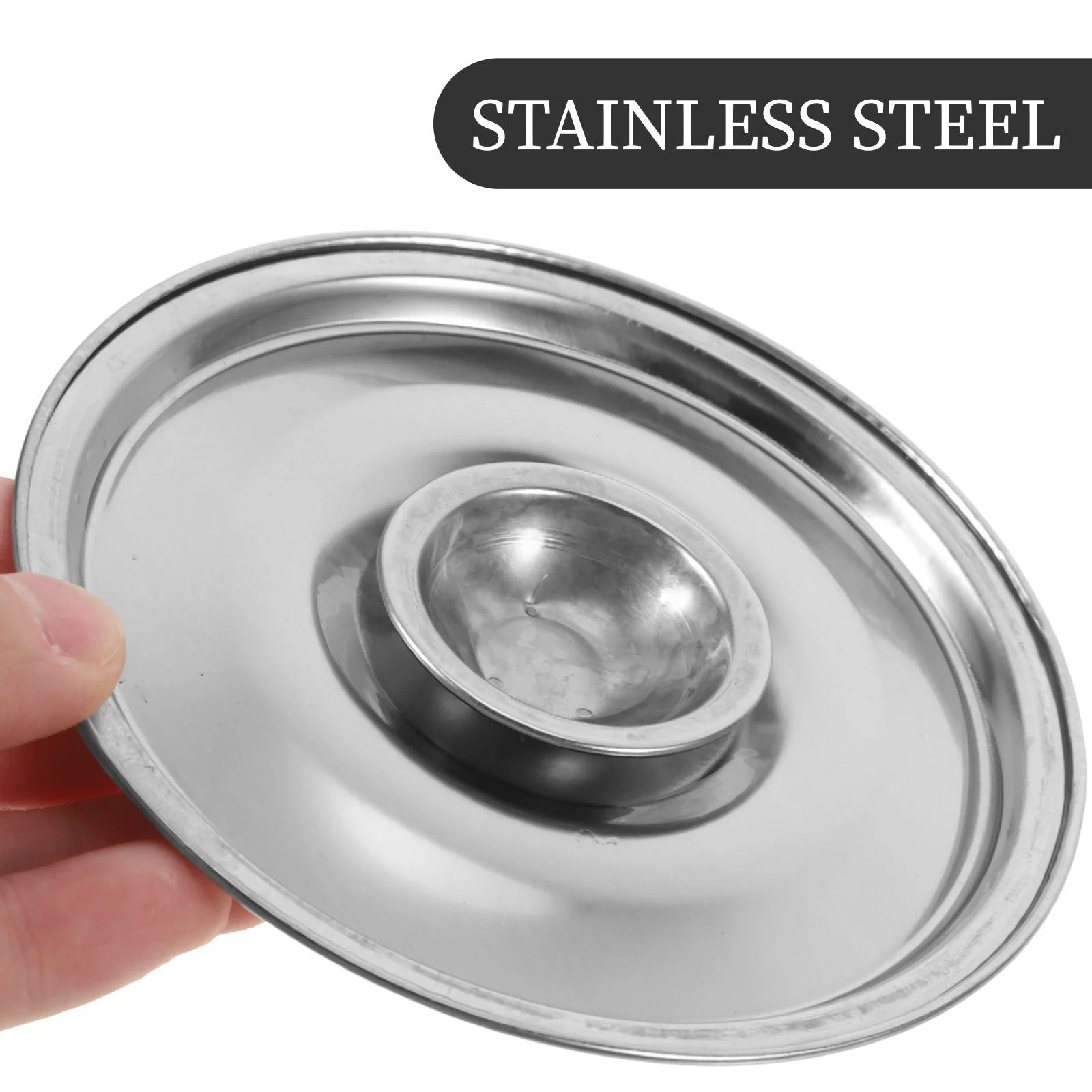 unbranded Sturdy Stainless Steel Pot Lid Mini Bowl Lid For Kitchen Cookware Small Pan Effortless Cleaning – Durable Stainless Steel Construction for Streamlined Everyday Routines