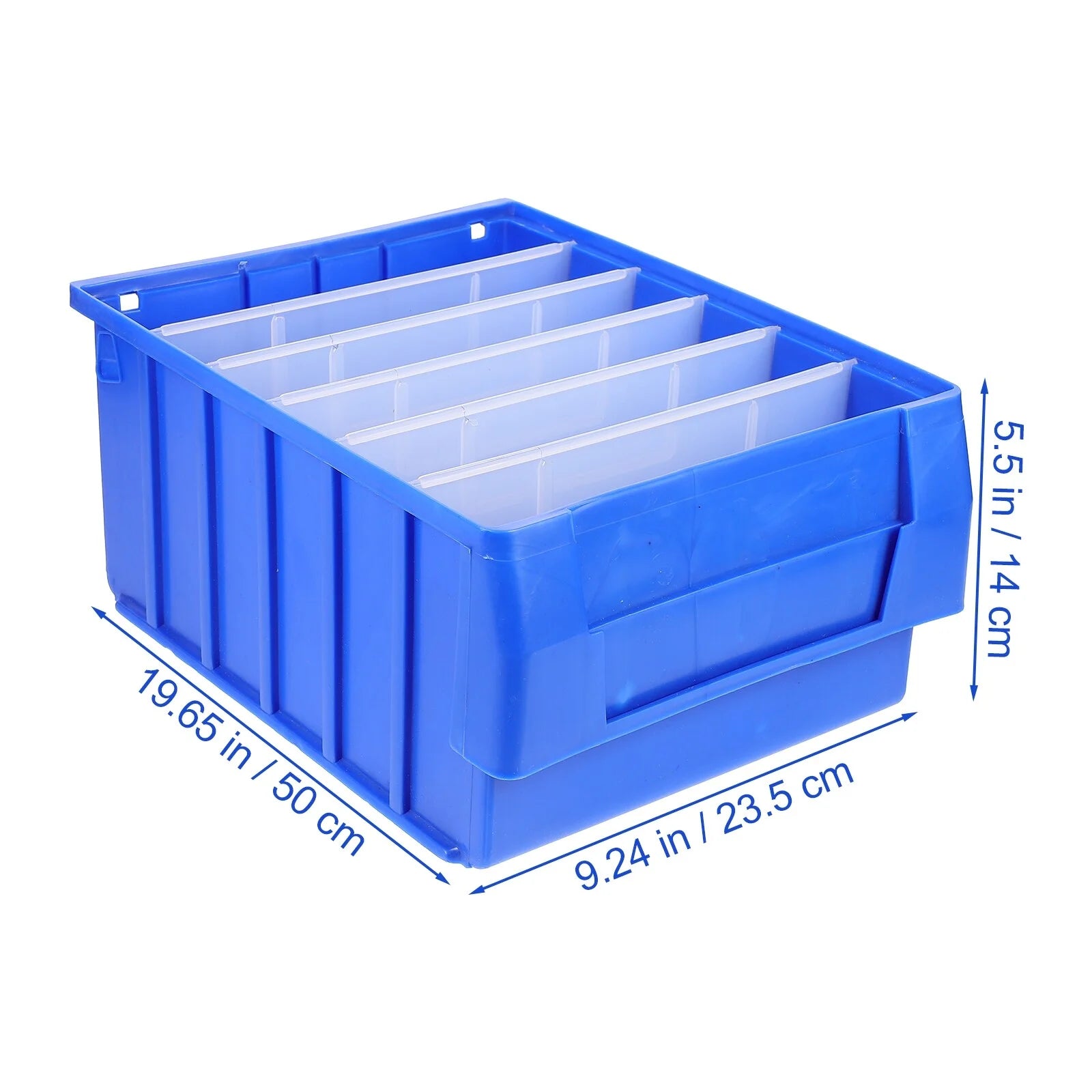 Parts Box Screw Partitions Design Blue Storage Container – Compartmented Organization for Streamlined Everyday Routines