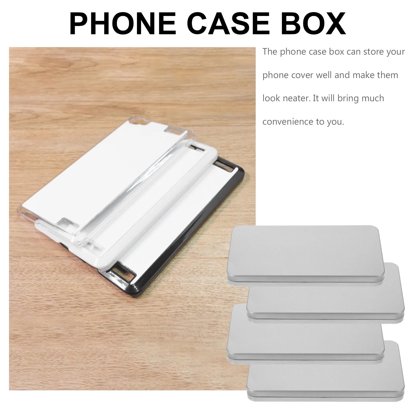 4 Pcs Clear Wicker Basket Tempered Film Storage Box Stylish Holder – Everyday Household Format for Streamlined Everyday Routines