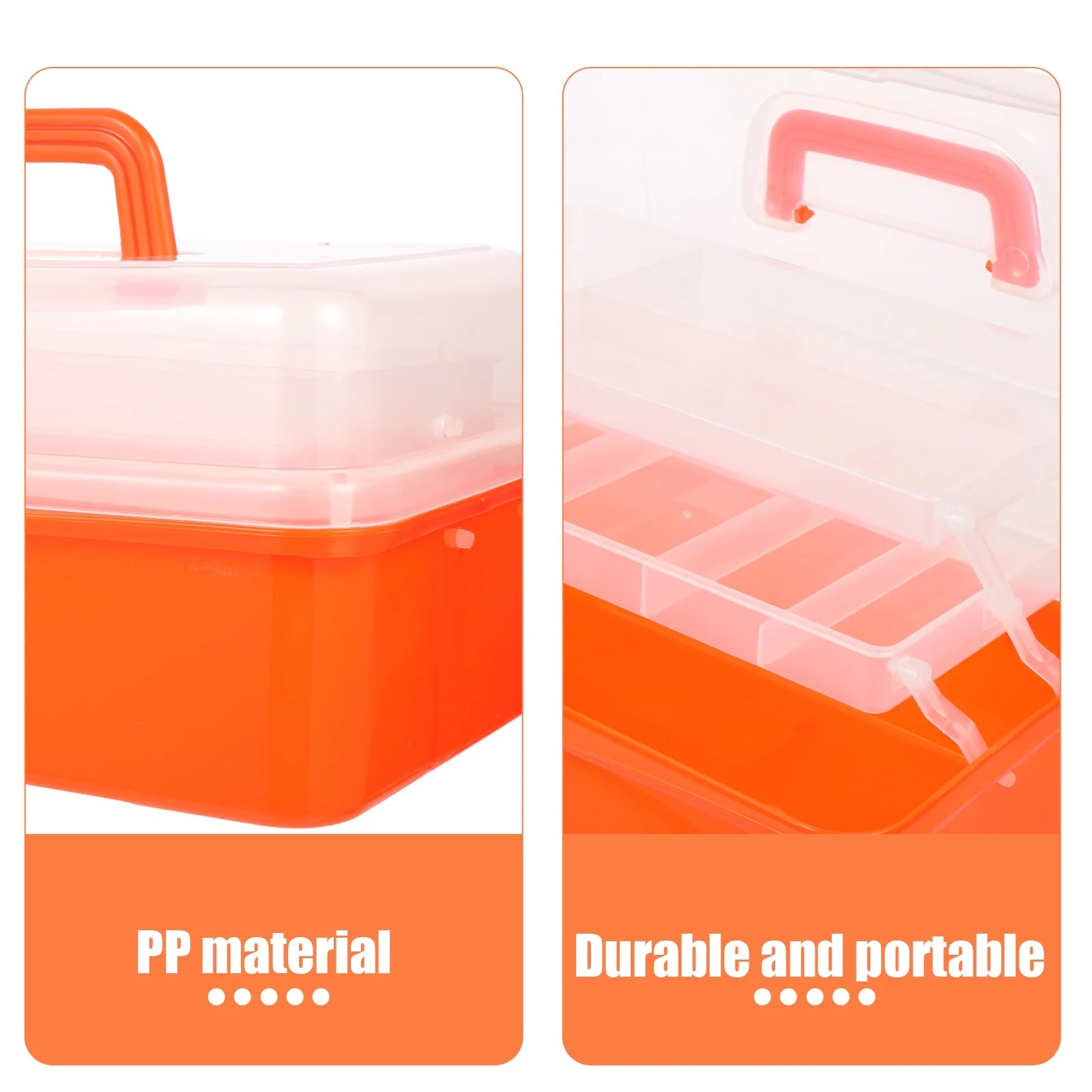 Wicker Three Layer Storage Box Household Tool Box Office 32X17CM Orange – Practical Home Organization for Streamlined Everyday Routines