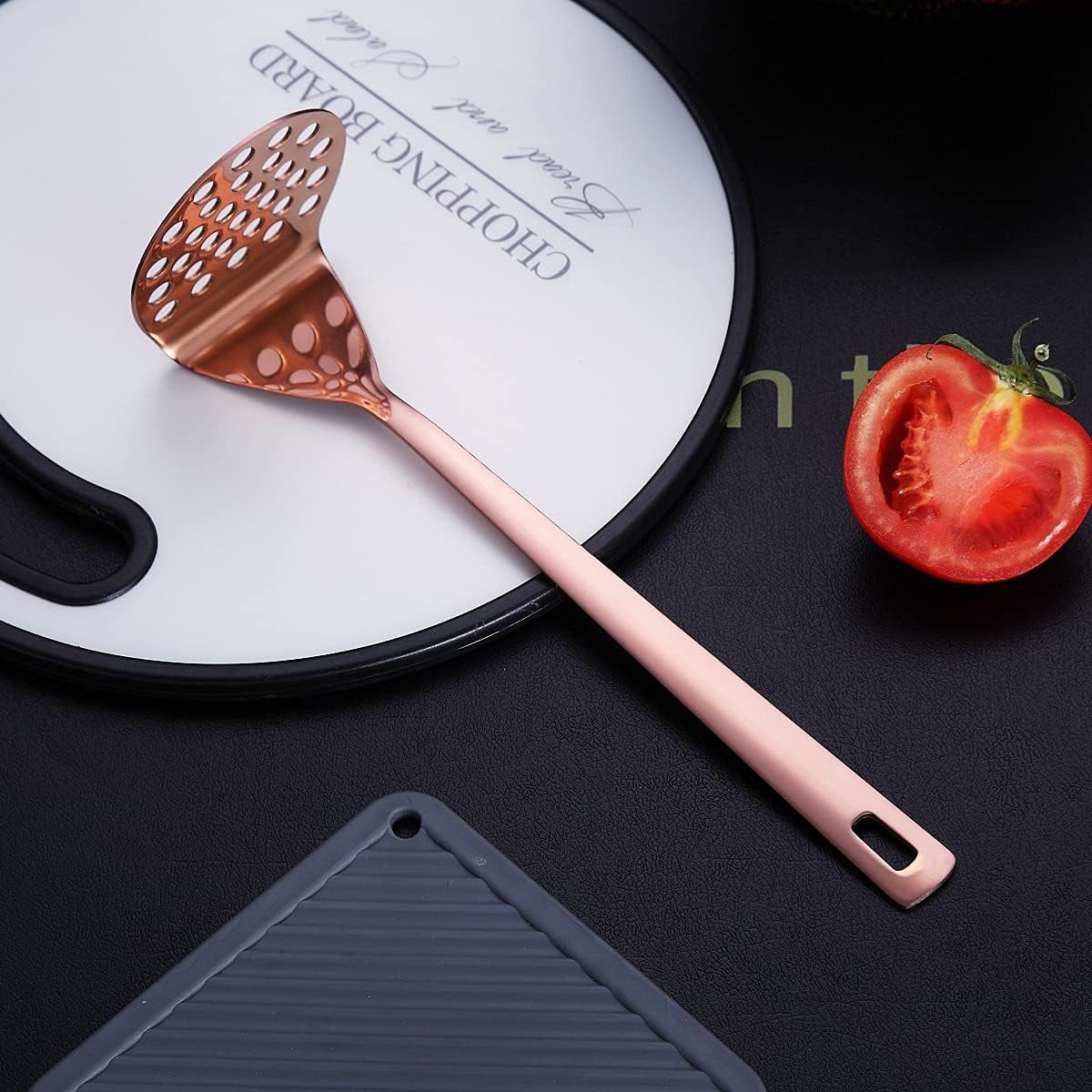 Copper Kitchen Utensils Set,13 Pieces Stainless Steel Cooking Utensils Set with – Durable Stainless Steel Construction for Streamlined Everyday Routines
