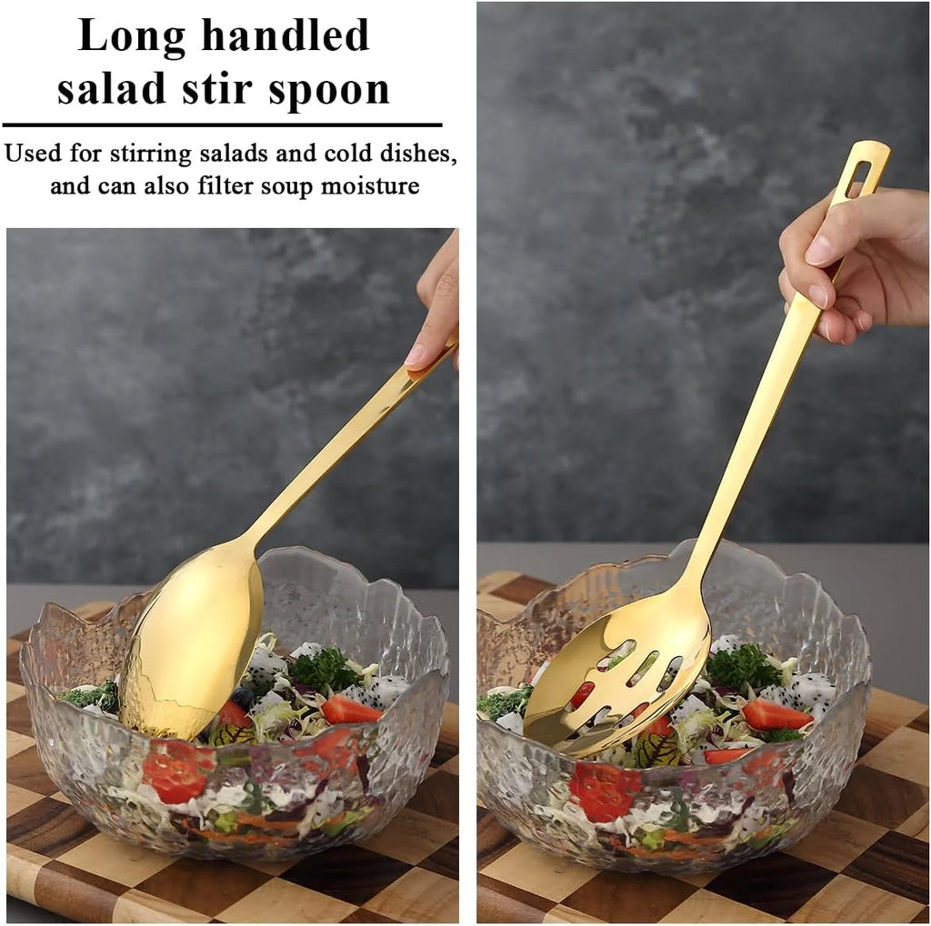 Gold Kitchen Utensils Set 6pcs Titanium Plating Stainless Steel Cooking Utensils Set Heavy Duty Kitchen Tools Spatulas Set Home Essentials Kitchen Gadgets Accessories – Durable Stainless Steel Construction for Streamlined Everyday Routines