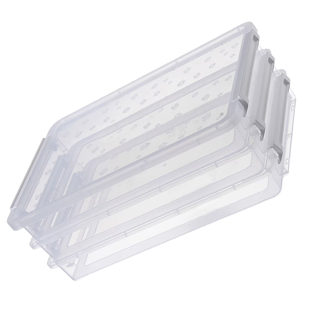2pcs Multilayers Transparent Storage Box Clear Plastic Document Paper Filling Case – Clear-View Organization for Streamlined Everyday Routines