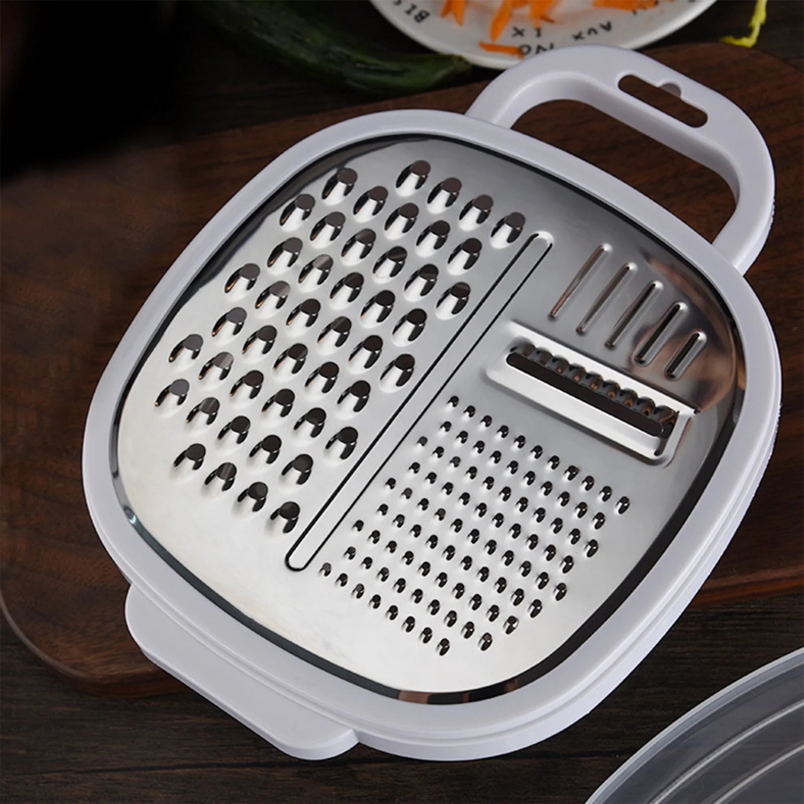 Grater Well-crafted Handheld Cheese Grater - Cheese Grater With Soft Handle - Grater For Kitchen Spices Ginger - Stainless Steel Cheese Shredder - Lemon Zester To Kitchen Gadgets Clearance – Convenient Carry Handles for Streamlined Everyday Routines