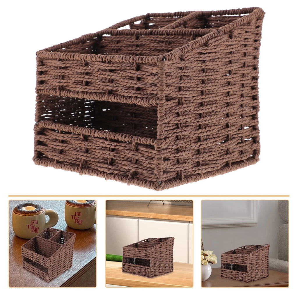 2pcs Desktop Storage Container Home Office Storage Box Sundries Small Items Organizer – Practical Home Organization for Streamlined Everyday Routines