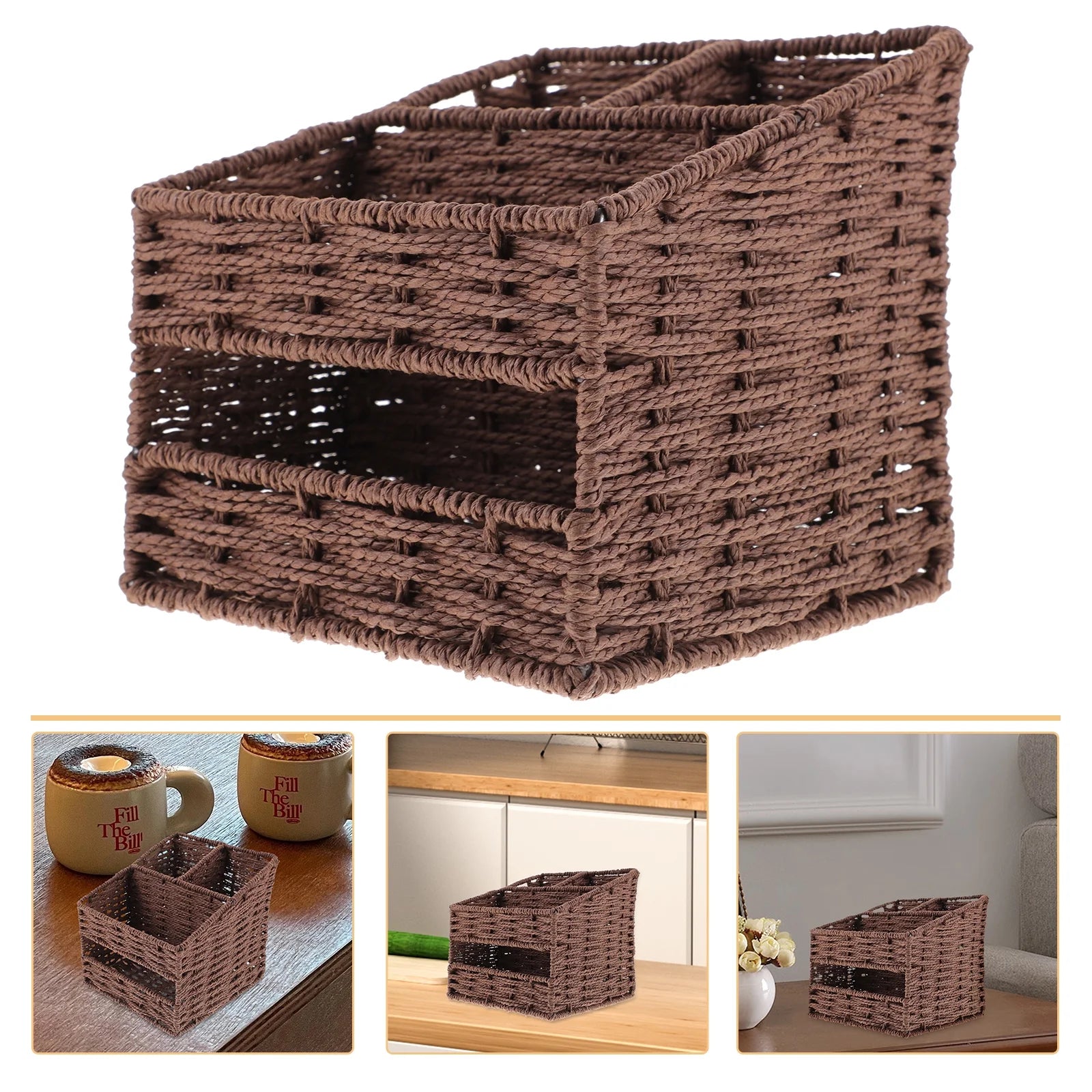 2pcs Desktop Storage Container Home Office Storage Box Sundries Small Items Organizer – Practical Home Organization for Streamlined Everyday Routines