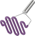 Scratch-resistant silicone potato mash maker kitchen tool stainless steel outer layer wrapped with durable silicone. – Durable Stainless Steel Construction for Streamlined Everyday Routines