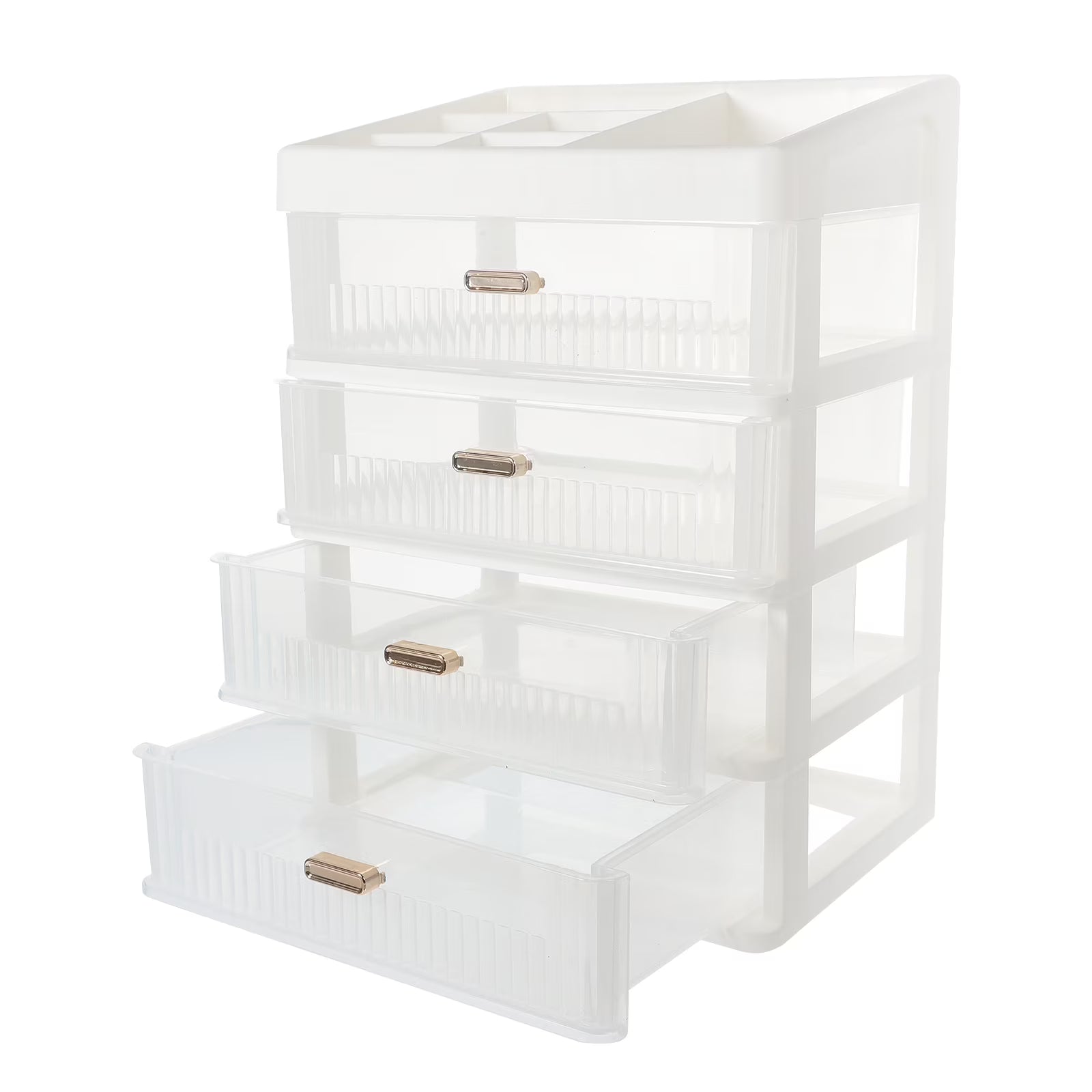Skincare Desktop Storage Box 32.00X23.00X17.00CM White – Practical Home Organization for Streamlined Everyday Routines