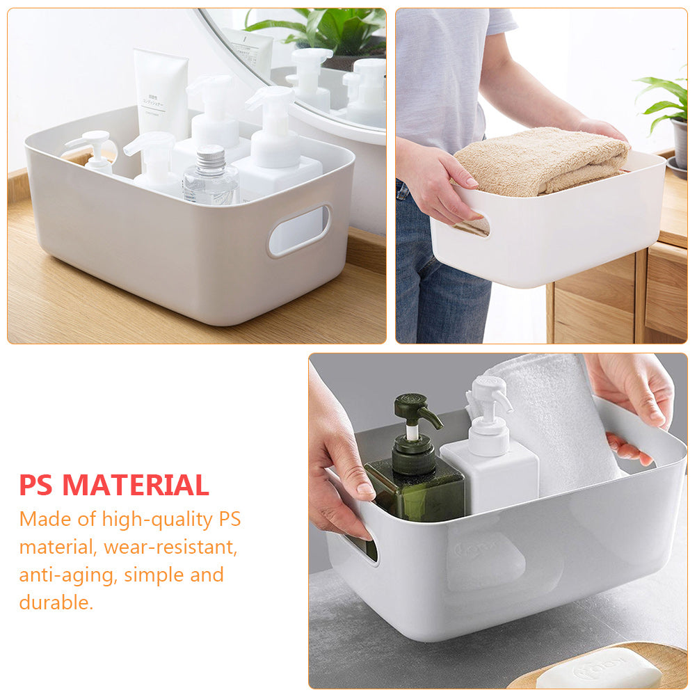 Basket Storage Box Three-Piece Set Medium Containers Boxes – Convenient Multi-Piece Set for Streamlined Everyday Routines