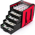 Christmas Ornament Storage Containers -Holds Up to 100 Holiday Ornaments with 5 Removable Trays Large Storage Box with Clear Covered Top & Sturdy Handles – Clear-View Organization for Streamlined Everyday Routines