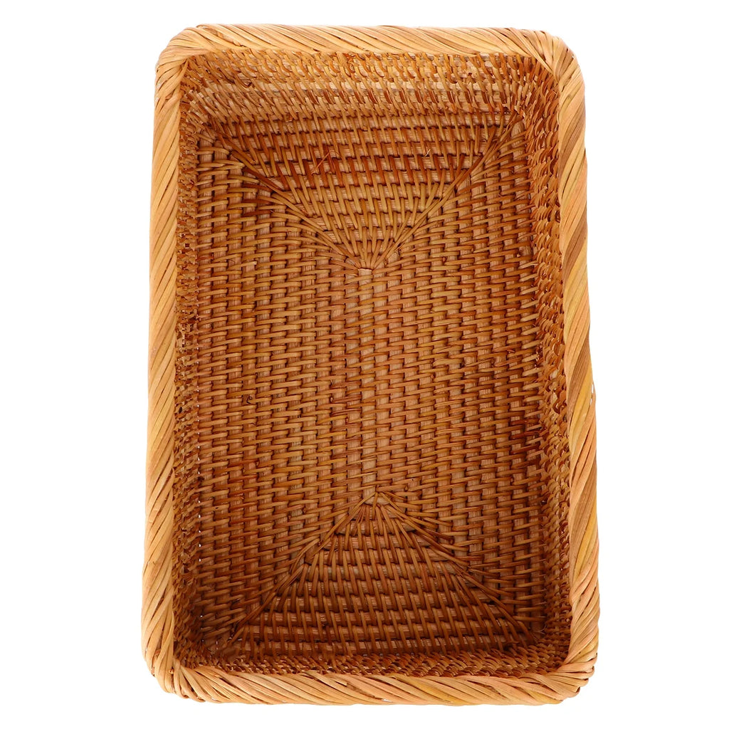 Wicker Basket with Lid Storage Boxes Lids Practical Home Child – Secure Lid Design for Streamlined Everyday Routines