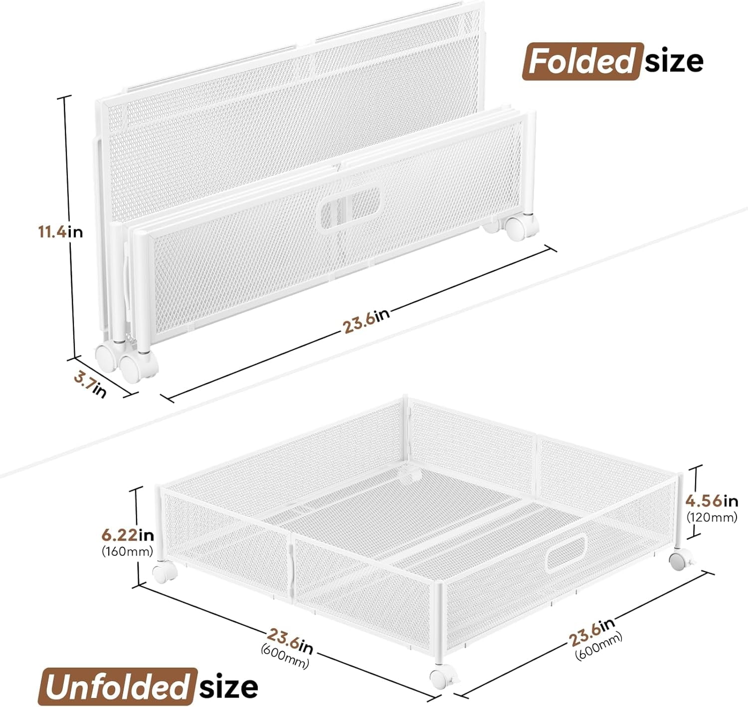 Under Bed Storage Containers with Wheels - Shoe Storage Organizer Drawer Tool-free Assembly Metal Underbed Storage Containers for Bedroom Clothes Shoes Blankets - 2Pack – Everyday Household Format for Streamlined Everyday Routines