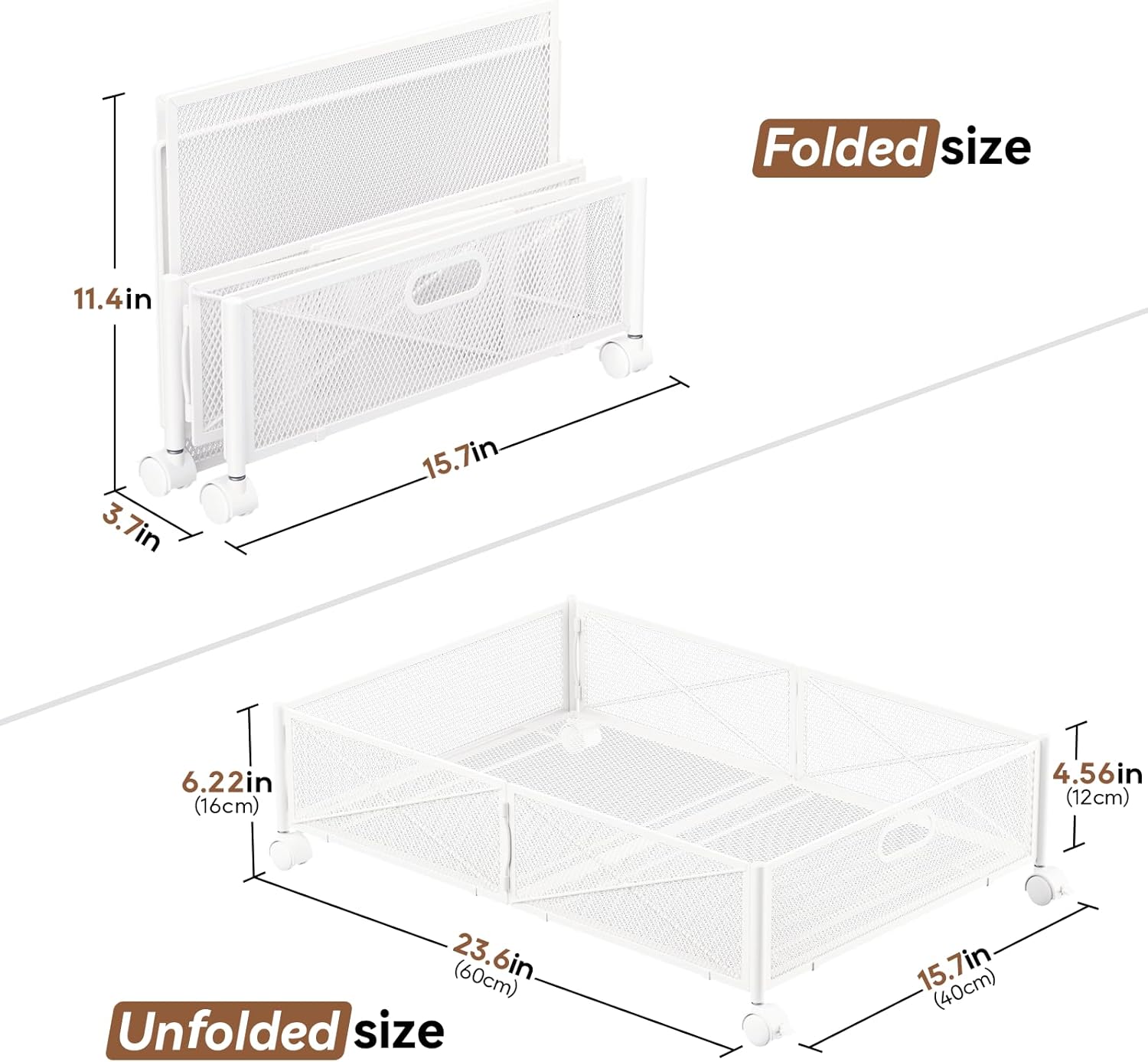 Under Bed Storage Containers with Wheels Under Bed Shoe Storage Organizer Drawer Tool-free Assembly Metal Storage Containers for Bedroom Clothes Shoes Blankets -2PCK – Everyday Household Format for Streamlined Everyday Routines