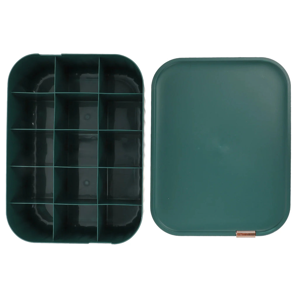 Organizer Bin Storage Box Underwear Drawer Storage Baby 30X23.5X8CM Green – Convenient Family Mealtime Use for Streamlined Everyday Routines