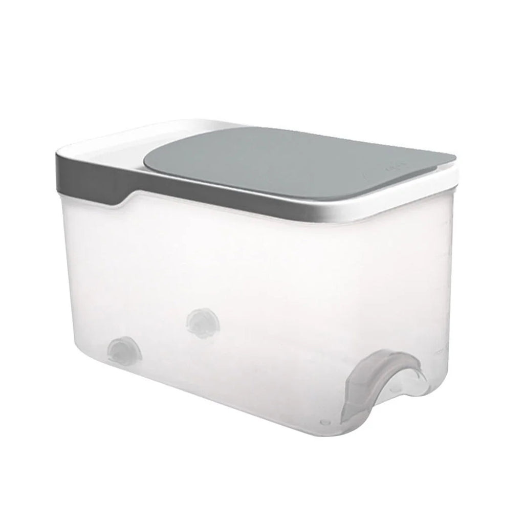 20 Catties Rice Storage Box Jar Cereal Container Dispenser Office Grey – Practical Home Organization for Streamlined Everyday Routines