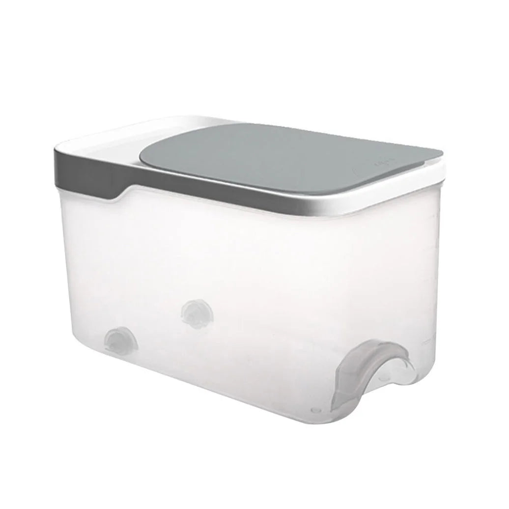 20 Catties Rice Storage Box Jar Cereal Container Dispenser Office Grey – Practical Home Organization for Streamlined Everyday Routines