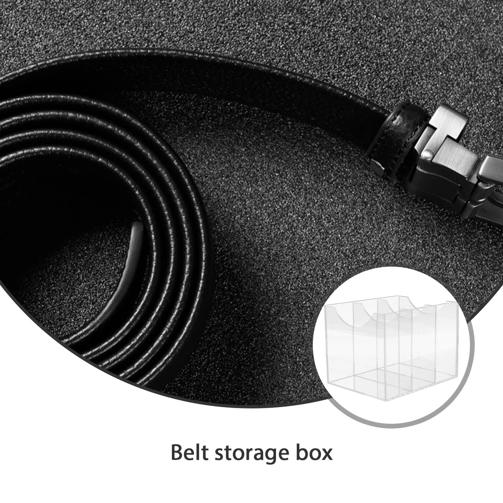 Belt Storage Box Drawer Turntable Rack Belts Display Cabinet Transparent – Clear-View Organization for Streamlined Everyday Routines