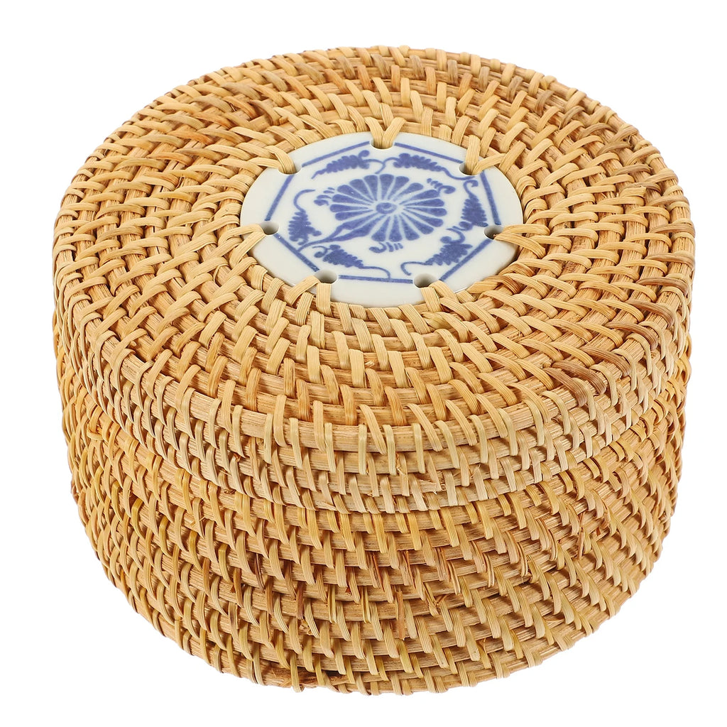 Toy Rattan Nut Box Household Storage Container 14X14X8CM – Practical Home Organization for Streamlined Everyday Routines