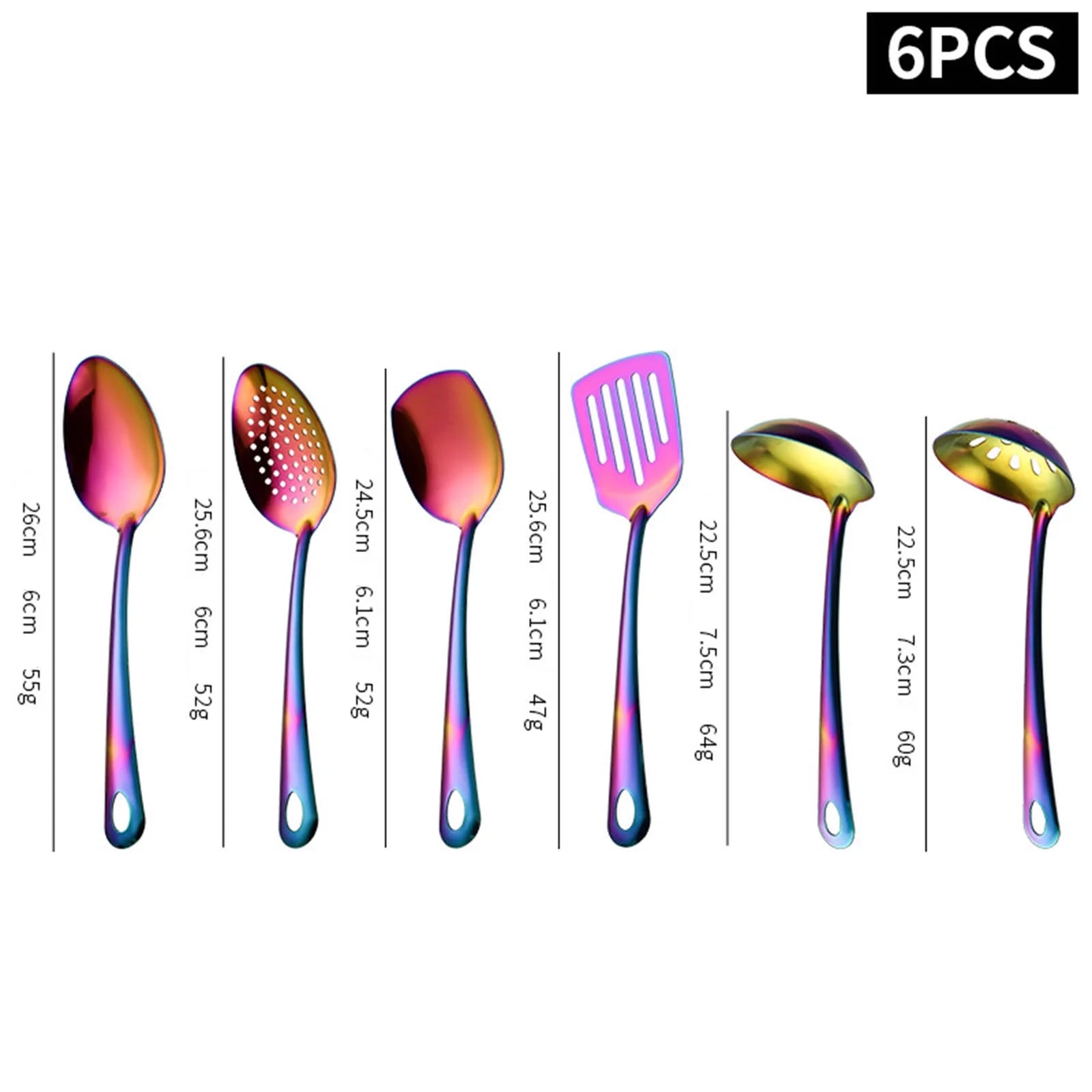 6-Piece Kitchen Utensil Set Stainless Steel Cooking Tools Set Heavy-Duty Kitchen Tool Spatula Set Essential Home Kitchen Gadgets and Accessories – Durable Stainless Steel Construction for Streamlined Everyday Routines
