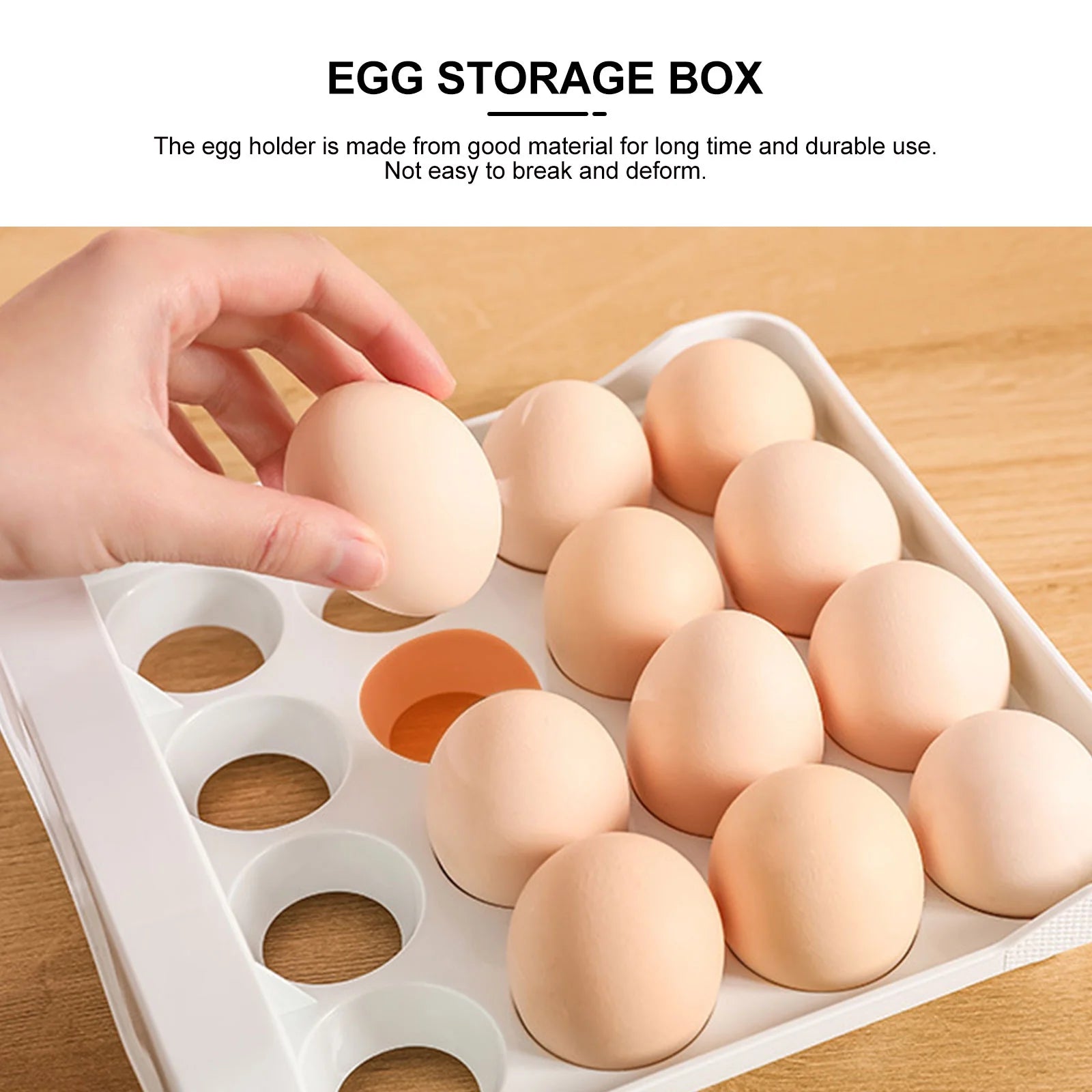 Holder Decor Egg Storage Box Egg Storage Shelf 21.5x22.5x14cm Orange – Practical Home Organization for Streamlined Everyday Routines