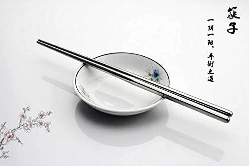 Stainless Steel Chopsticks Metal Reusable Dining Chopsticks 10 Pairs$$Home Decor Kitchen & Other – Durable Stainless Steel Construction for Streamlined Everyday Routines