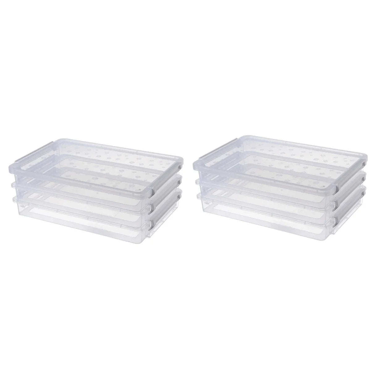 2pcs Multilayers Transparent Storage Box Clear Plastic Document Paper Filling Case – Clear-View Organization for Streamlined Everyday Routines