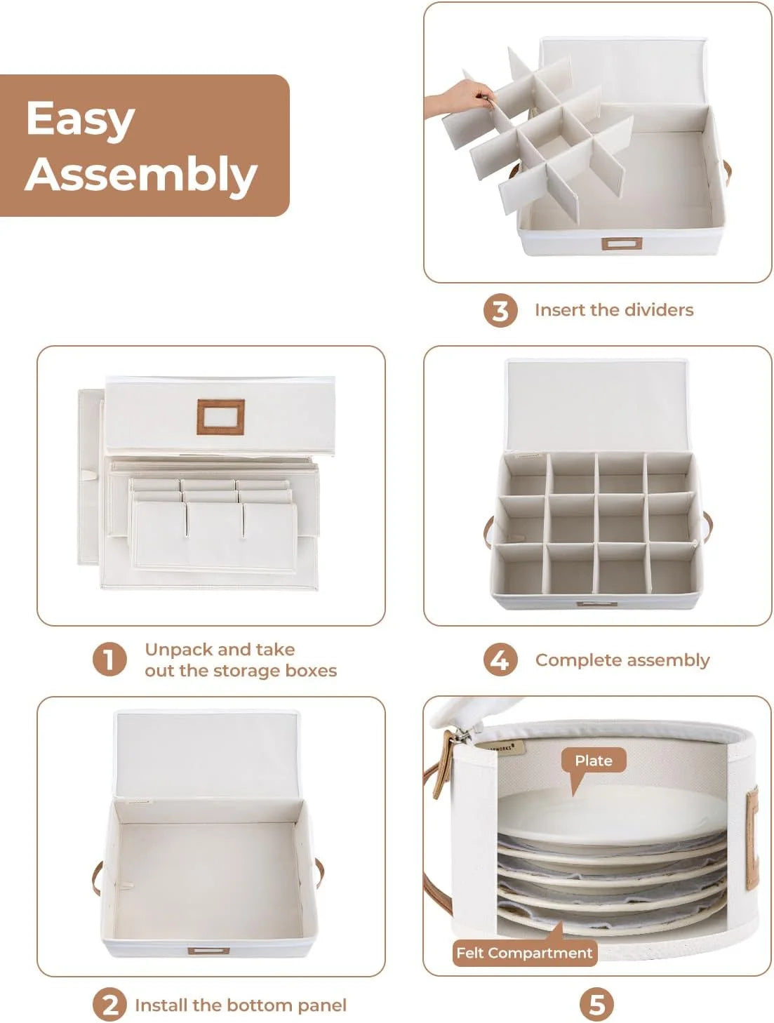 China Storage Containers 5 Pack Beige – Convenient Multi-Piece Set for Streamlined Everyday Routines
