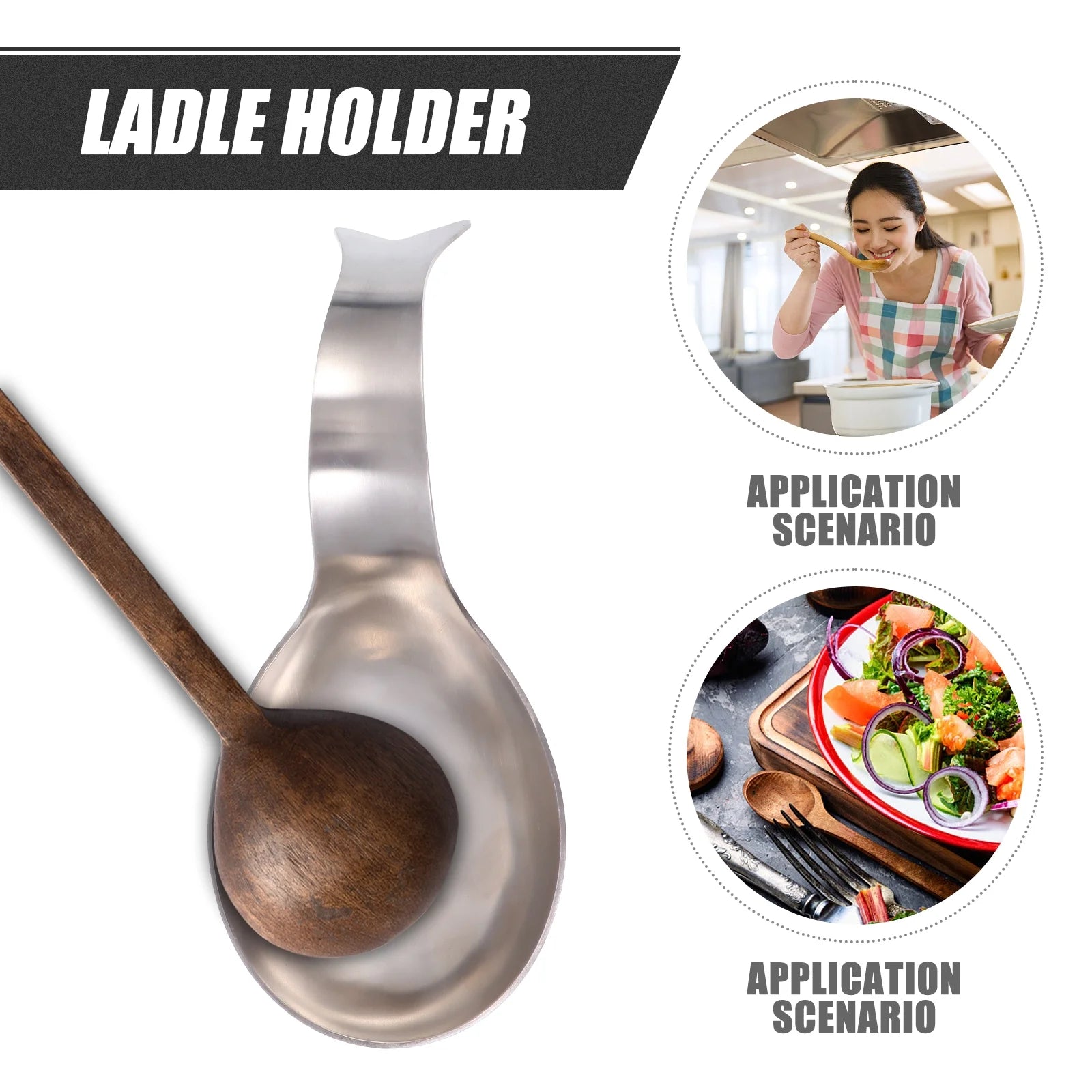 unbrandedStainless Steel Spoon Rest Pots for Kitchen Utensil Holder Stand – Balanced Everyday Tableware for Streamlined Everyday Routines