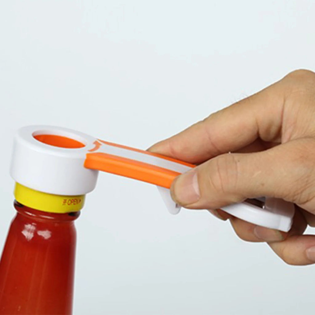 Hiroekza Jar Opener 4-in-1 Grip Bottle Opener Jar Opener - Easily Opens Twists Caps Bottle Caps Canning Lids And Can Tabs Kitchen Gadgets Clearance – Convenient Drink Preparation for Streamlined Everyday Routines