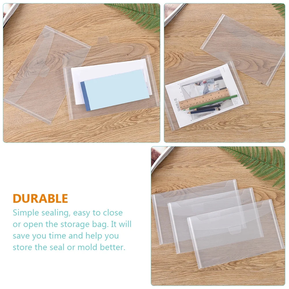 35 Pcs Storage Bins with Lids Transparent Bag Office – Secure Lid Design for Streamlined Everyday Routines