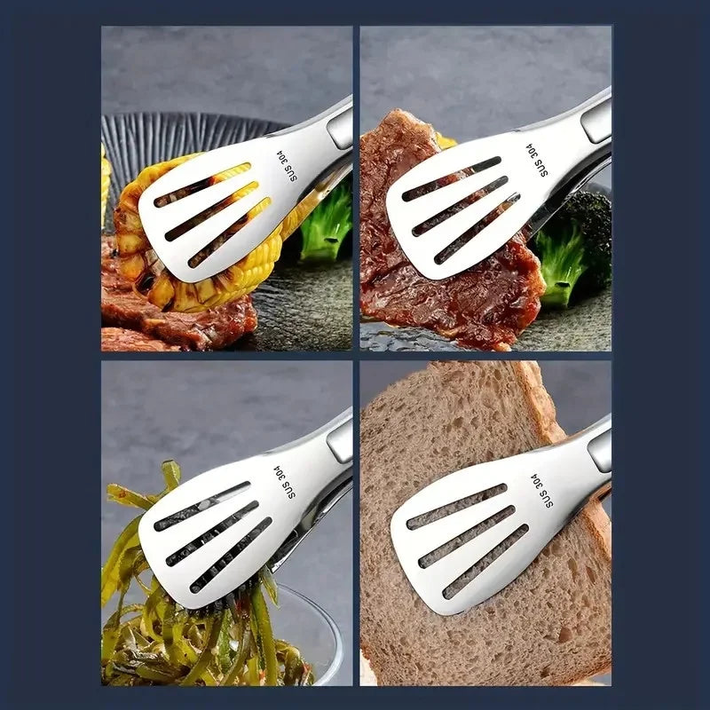 3 Pcs Stainless Steel Food Clips and Barbecue ForksSmallMediumLarge Three Size SetHigh Quality StructureMeat Salad Bread GrippersEssential Camping Kitchen Tools for Outdoor Tr – Durable Stainless Steel Construction for Streamlined Everyday Routines