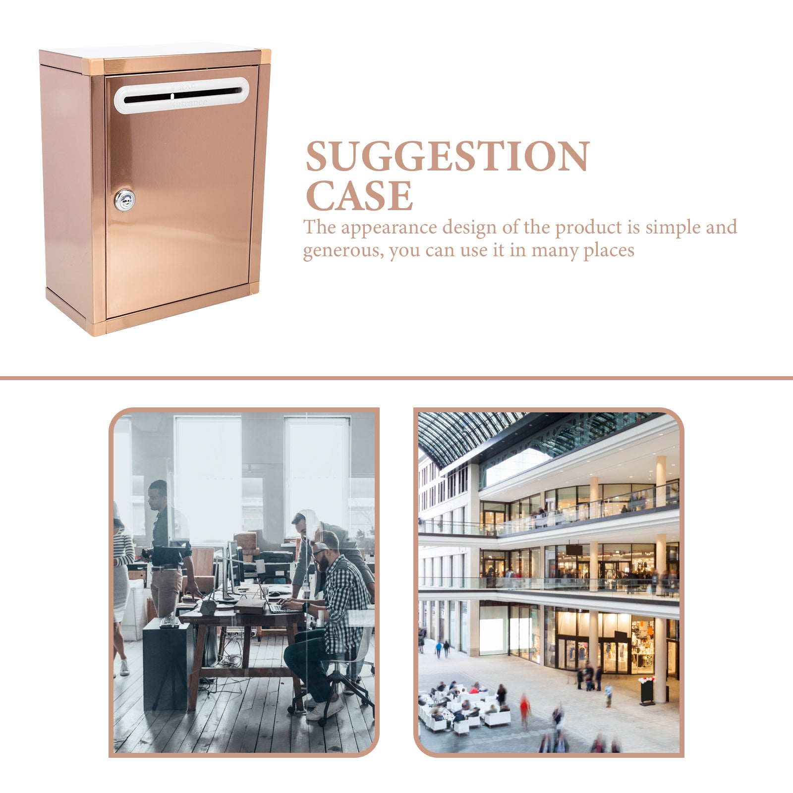 Letter Storage Box Suggestion Collection Box Complaint Container for Office Factory – Practical Home Organization for Streamlined Everyday Routines