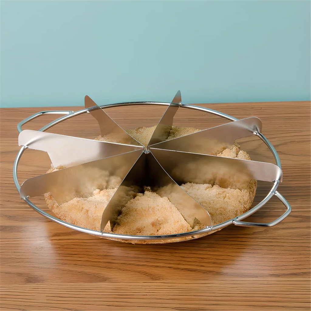 Stainless Steel Pie Cutter Circle Pie Cutting Tool Baking Accessories for Equal Slices – Durable Stainless Steel Construction for Streamlined Everyday Routines