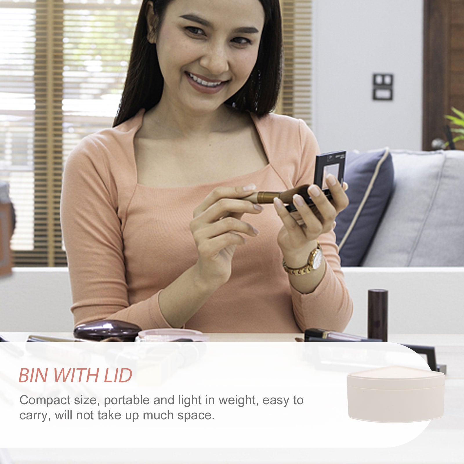 2 Pcs Storage Box Containers Bins Crate Office Trash Can White – Convenient Multi-Piece Set for Streamlined Everyday Routines