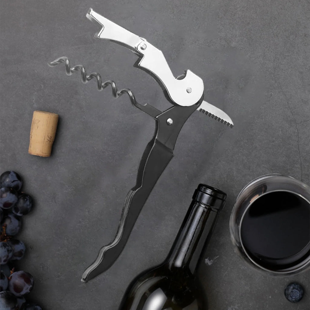Hiroekza Opener Waiters Key For Servers Bartender With Foil Cutter Jar Opener Manual Bottle Opener Double Hinged Bottle Opener Kitchen Gadgets Clearance – Convenient Drink Preparation for Streamlined Everyday Routines