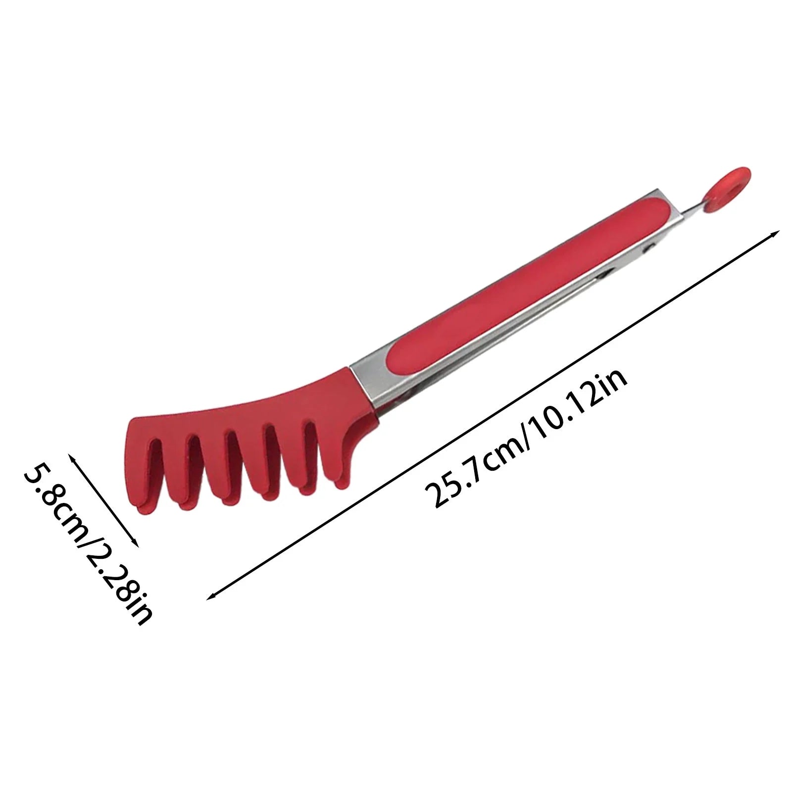 Stainless Steel Pasta Tong With Silicone Tips Non Food Serving Tongs For Nood Les Spaghetti Kitchen Cooking Baking BBQ Tools – Durable Stainless Steel Construction for Streamlined Everyday Routines