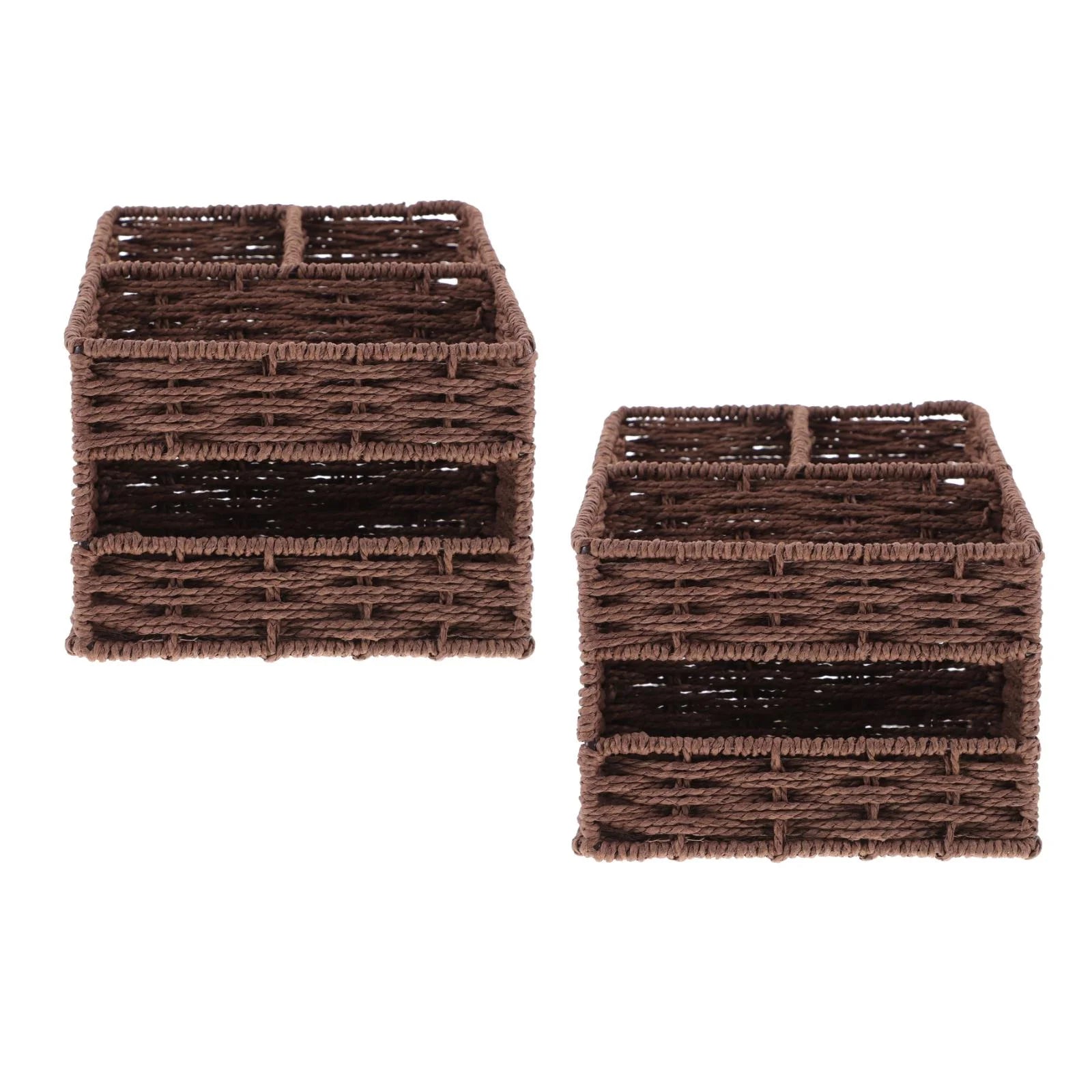 2pcs Desktop Storage Container Home Office Storage Box Sundries Small Items Organizer – Practical Home Organization for Streamlined Everyday Routines