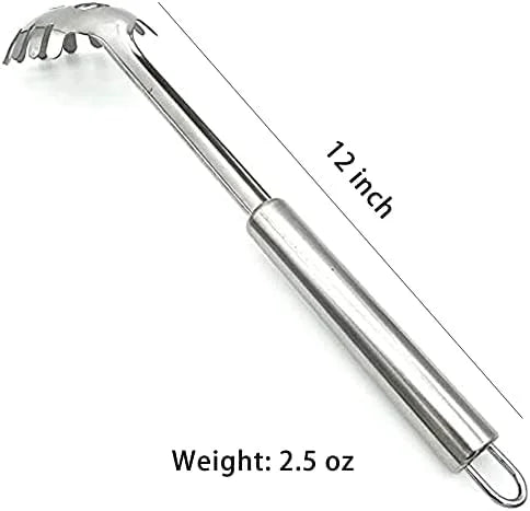 2-Piece Spaghetti Set Stainless Steel Pasta& Tongs Heat Resistant 12 Inch – Durable Stainless Steel Construction for Streamlined Everyday Routines