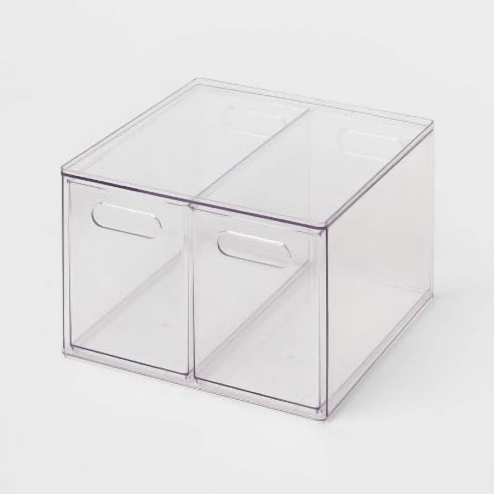 All Purpose 2 Drawer Storage ClearAcrylic Utility Bins,1352 Volume,H 12.6D 12.2 – Practical Home Organization for Streamlined Everyday Routines